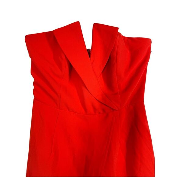NWT Superdown Red Strapless Romper Skort Size S V-wire front Party Cocktail - Picture 4 of 10